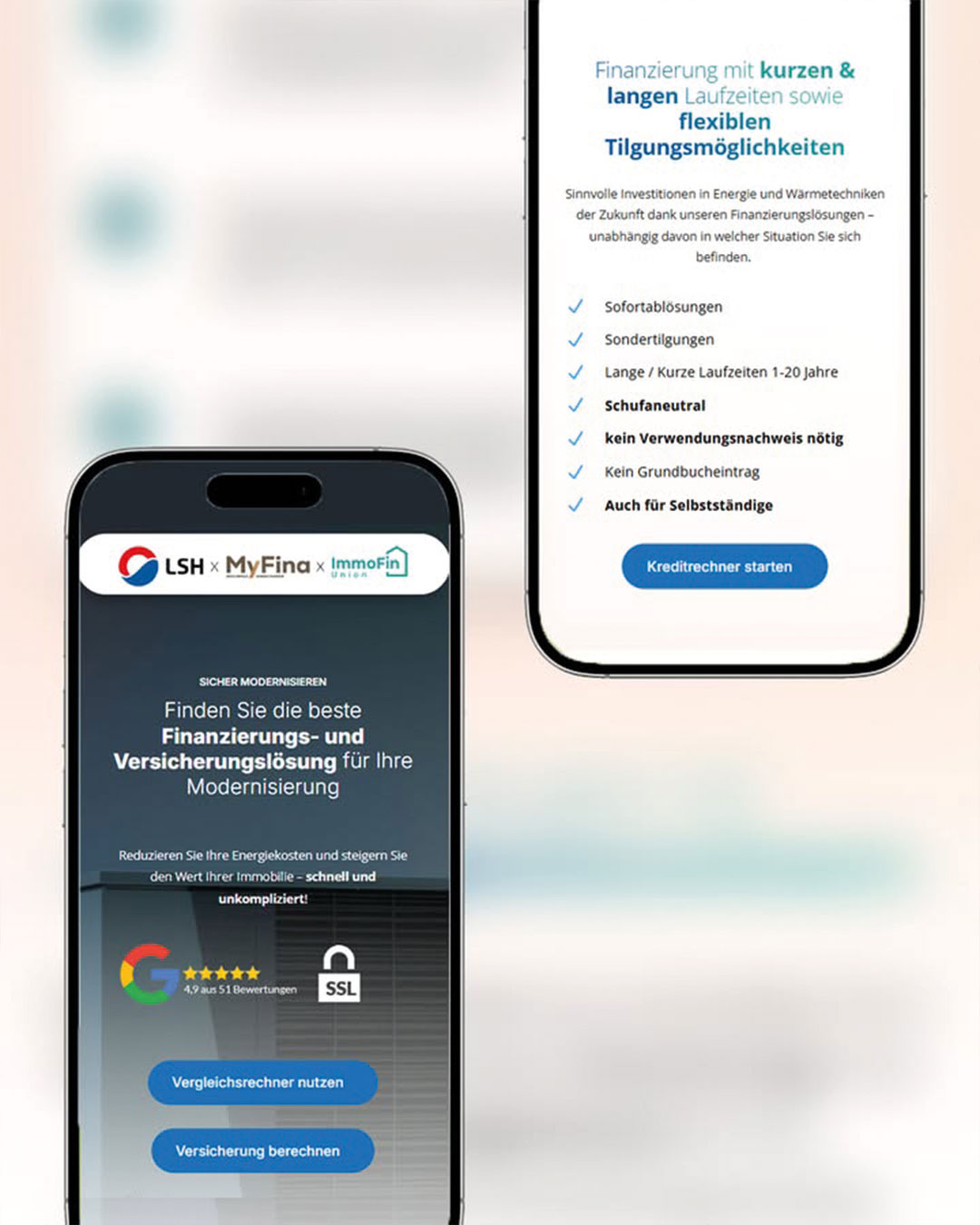 Landingpage Design für Unternehmen mit klarer Struktur und Conversion-Fokus